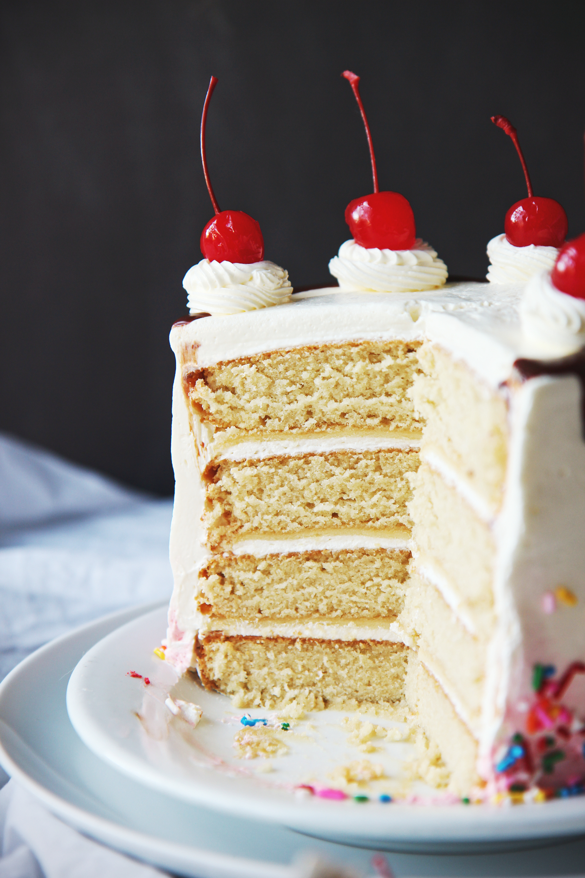 Vanilla Almond Cake | La Pêche Fraîche