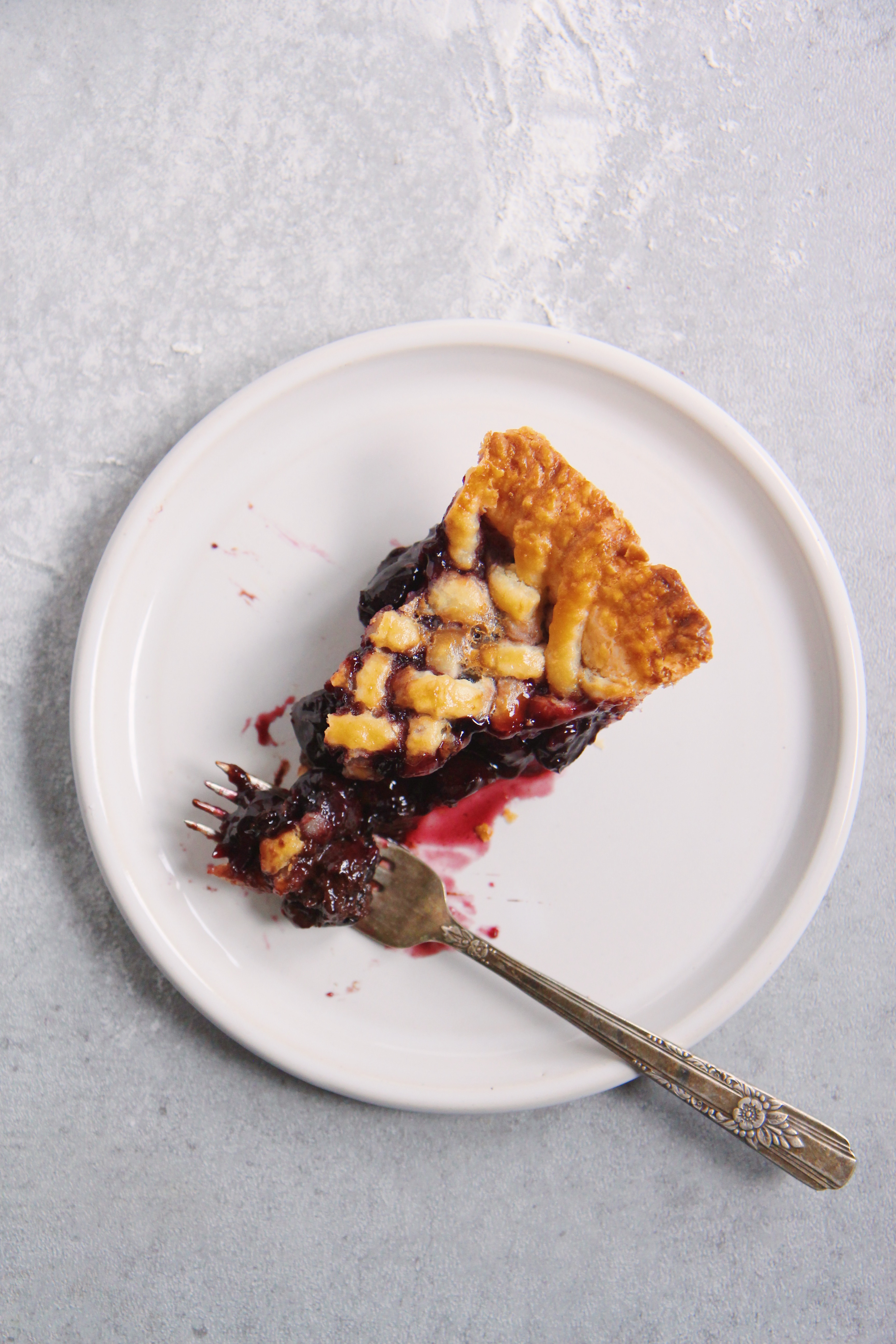 Black Bottom Cherry Pie | La Pêche Fraîche